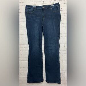 Lane Bryant Mid Rise Super Stretch Boot Leg Jeans